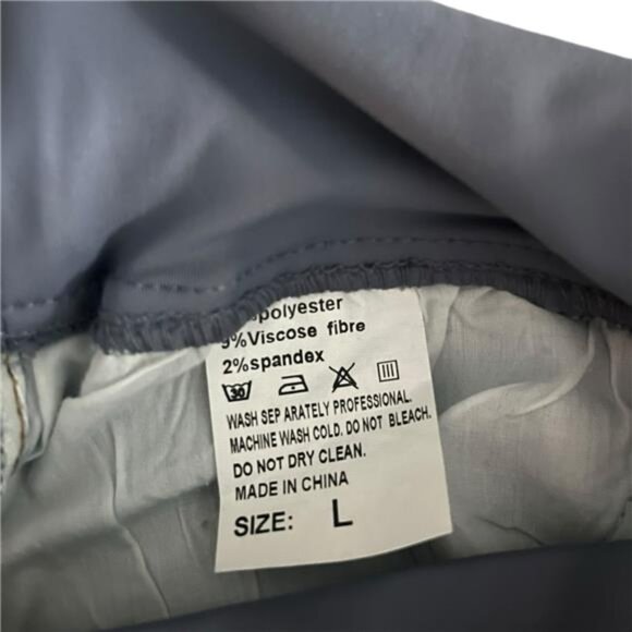 Women's Maternity Skinny Jeans Stretch Distressed Jeggings Pants Blue L - Picture 4 of 5